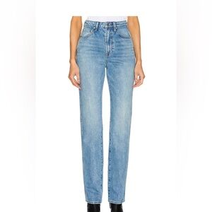 GRLFRND Sara Super High Rise Slim Straight in Lenox Hill